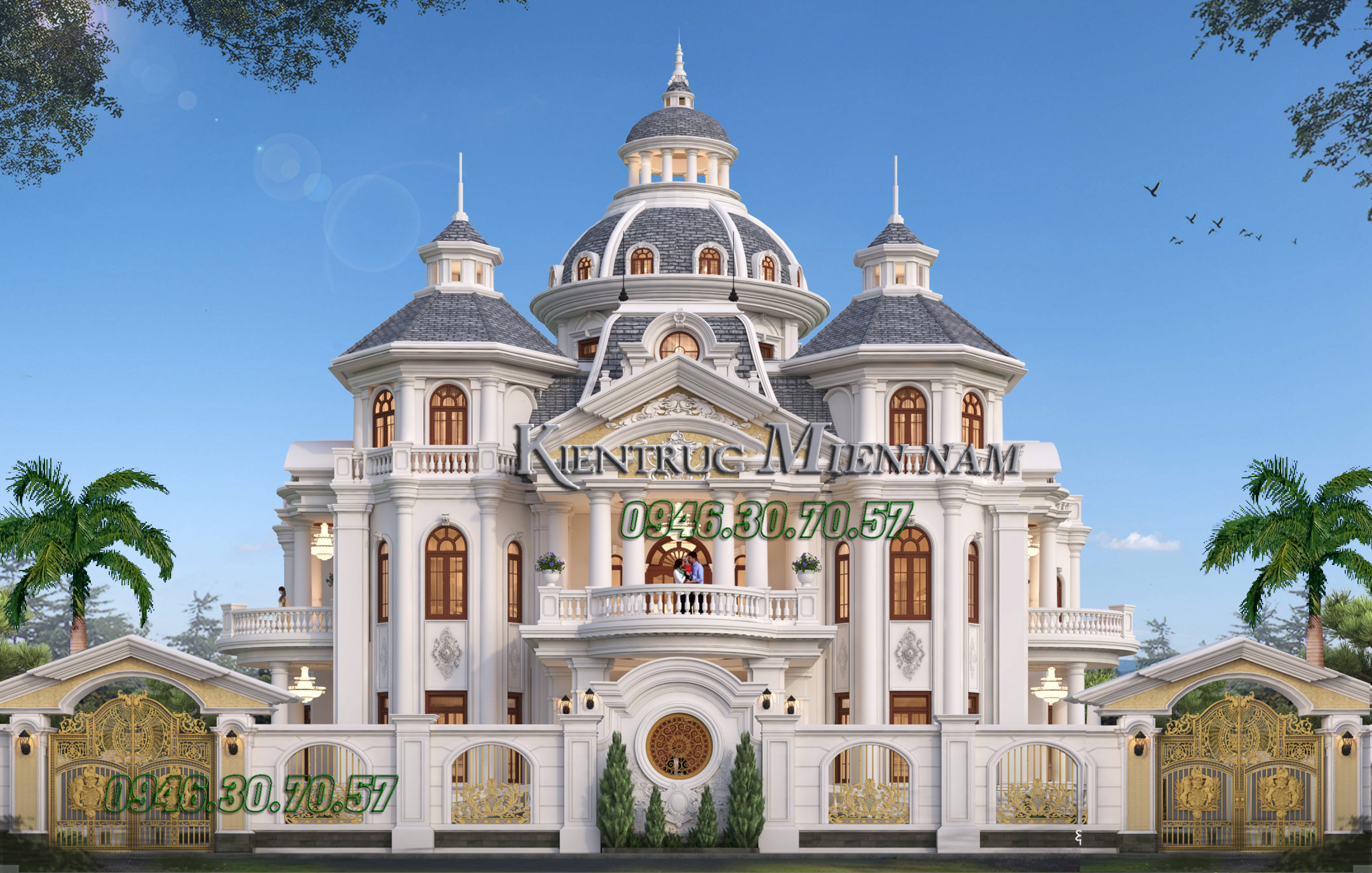 Thiết kế biệt thự lâu đài tại Đồng nai.