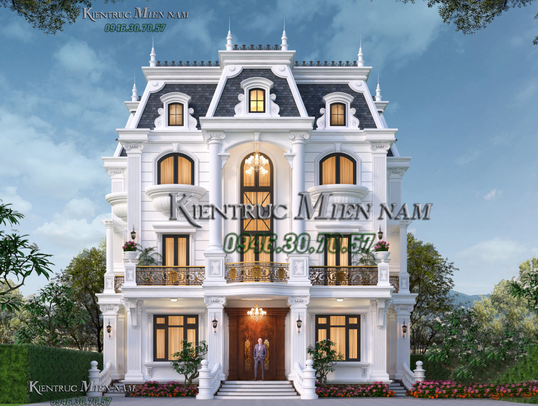 Biệt thự 3 tầng tân cổ điển 250m2