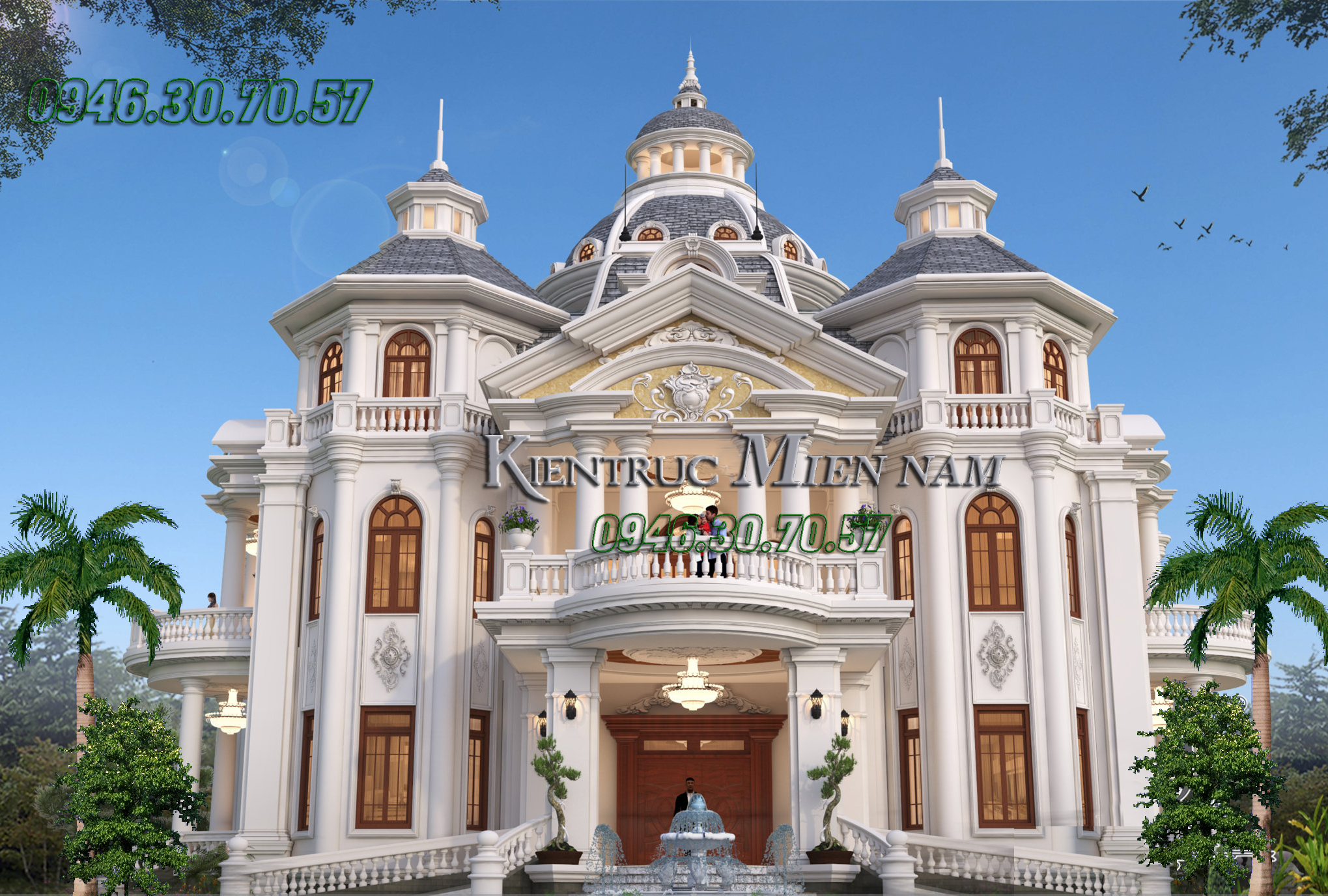 Thiết kế biệt thự lâu đài tại Đồng nai.