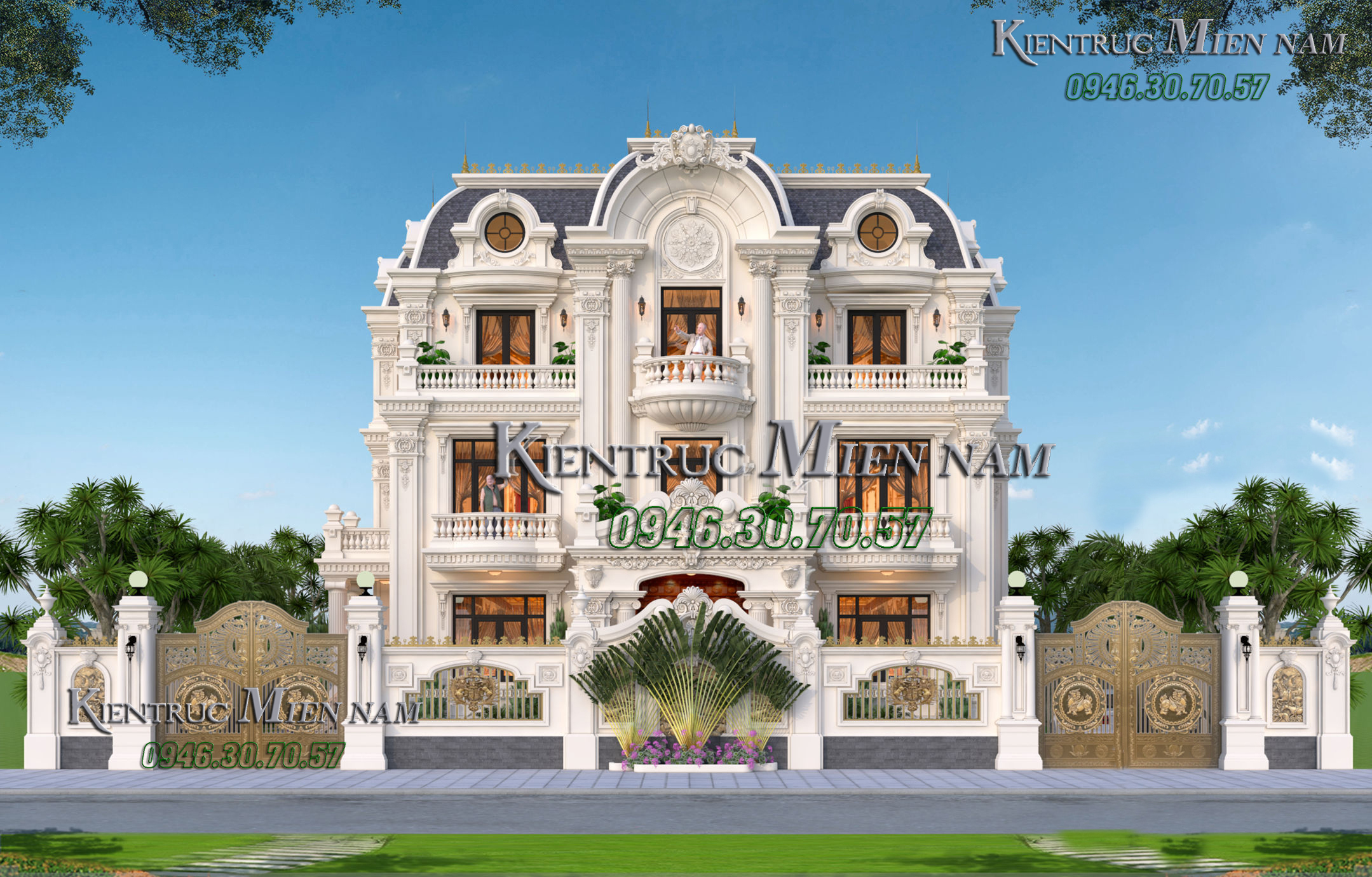 Biệt thự tân cổ điển kiểu Pháp