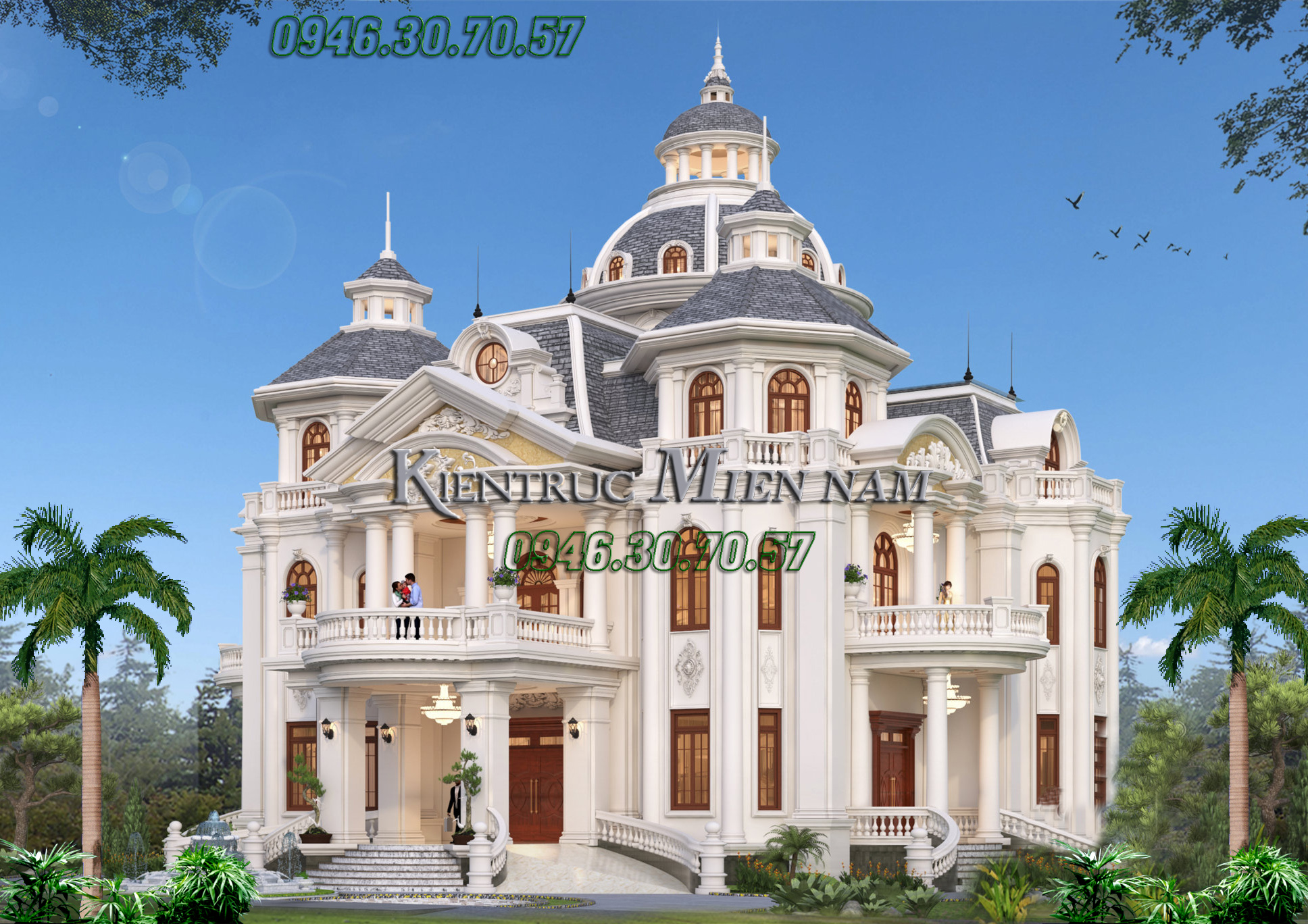 Thiết kế biệt thự lâu đài tại Đồng nai.