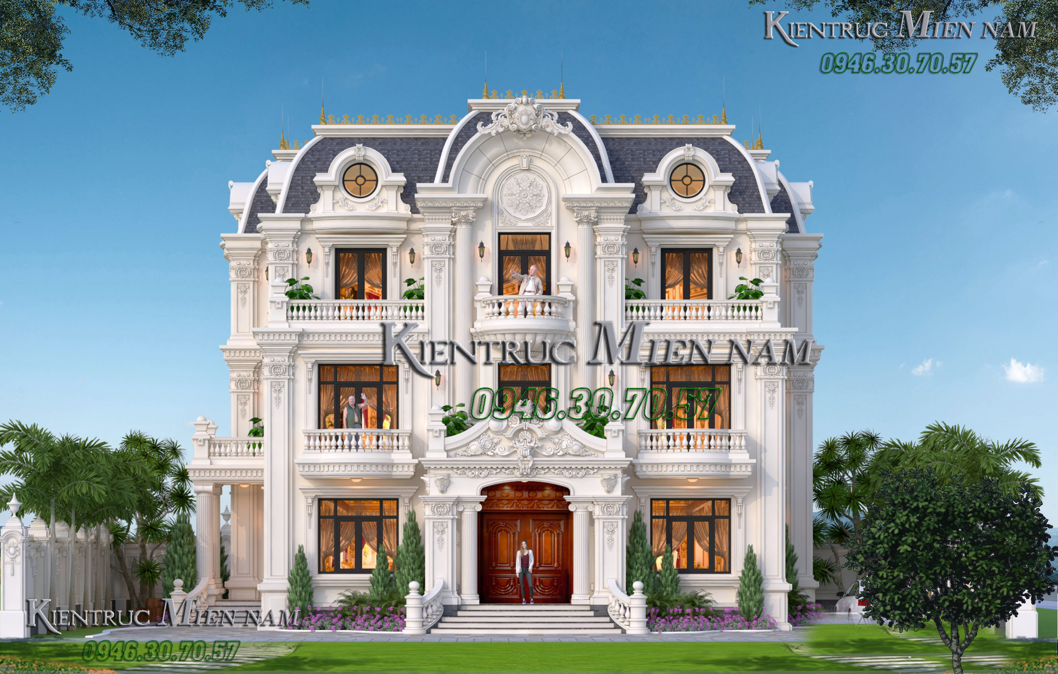 Biệt thự tân cổ điển kiểu Pháp