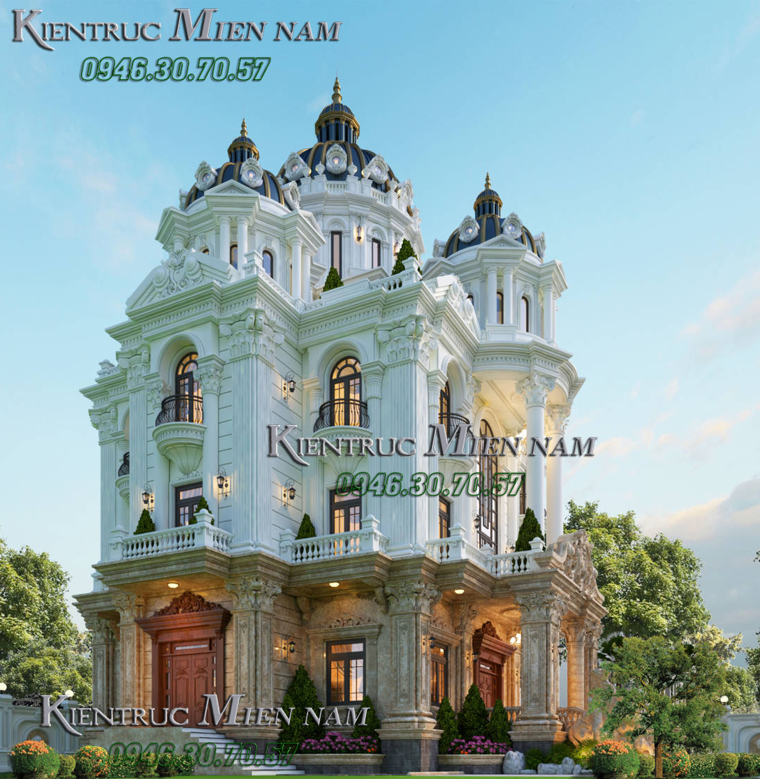 Kiến trúc lâu đài cổ Châu Âu.