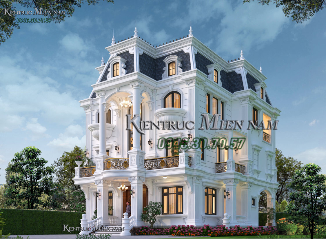 Biệt thự 3 tầng tân cổ điển 250m2