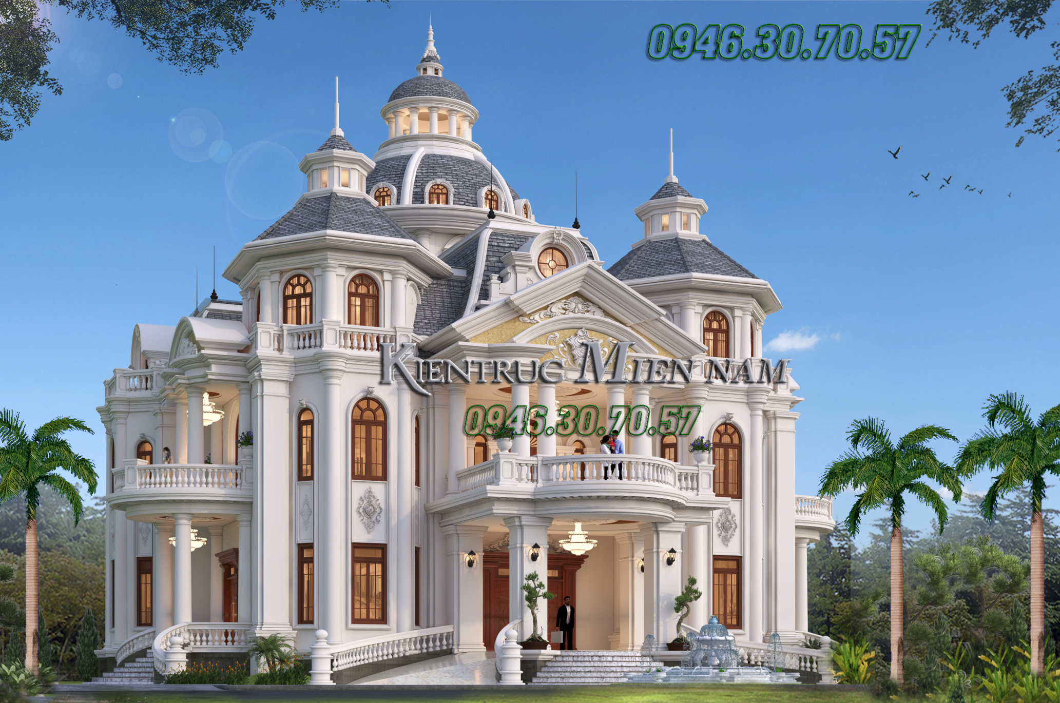 Thiết kế biệt thự lâu đài tại Đồng nai.