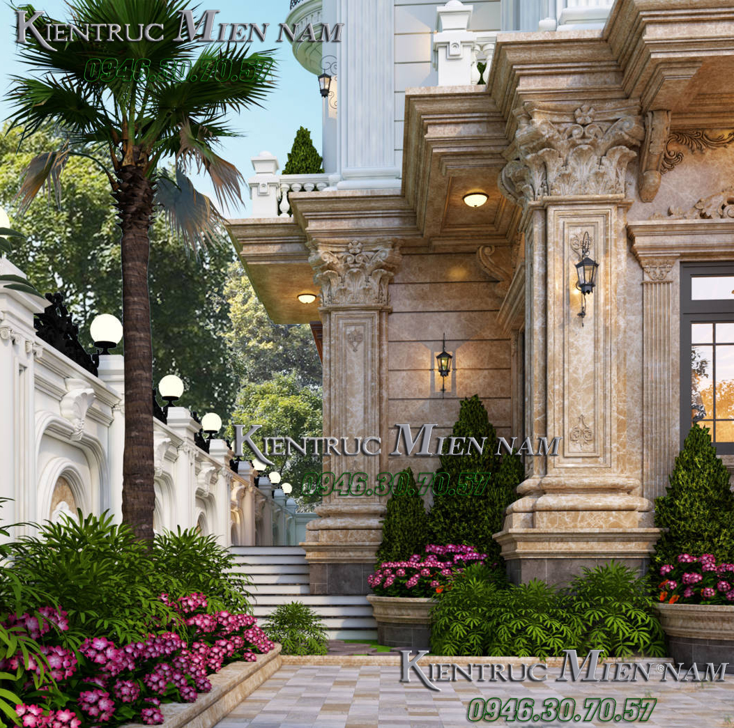 Kiến trúc lâu đài cổ Châu Âu.