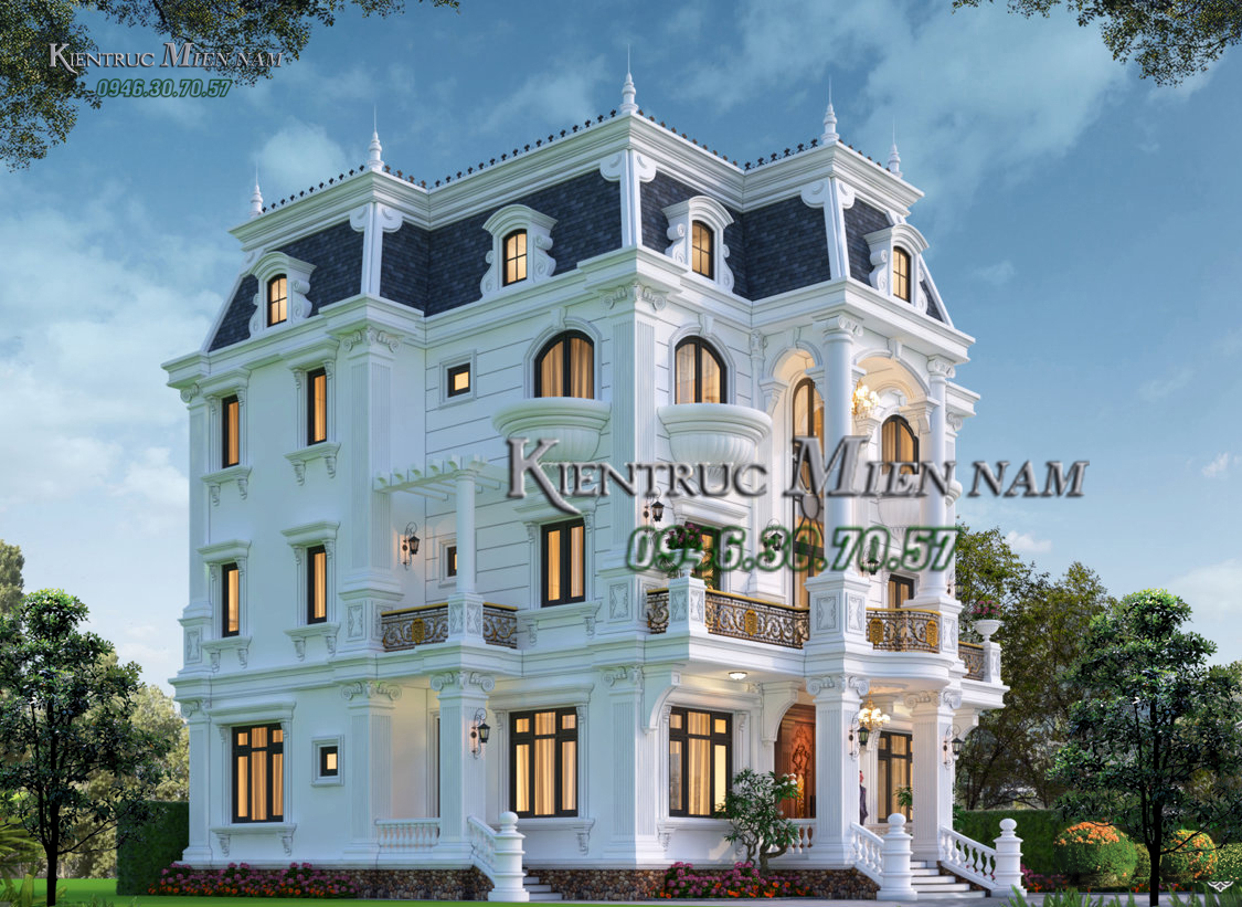 Biệt thự 3 tầng tân cổ điển 250m2