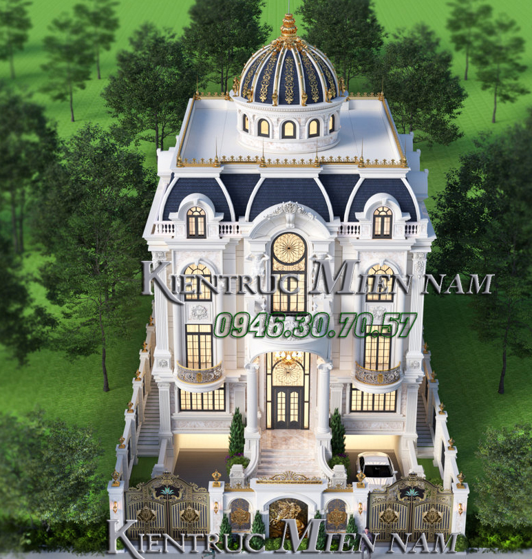 Biệt thự lâu đài cổ điển Cần Thơ.