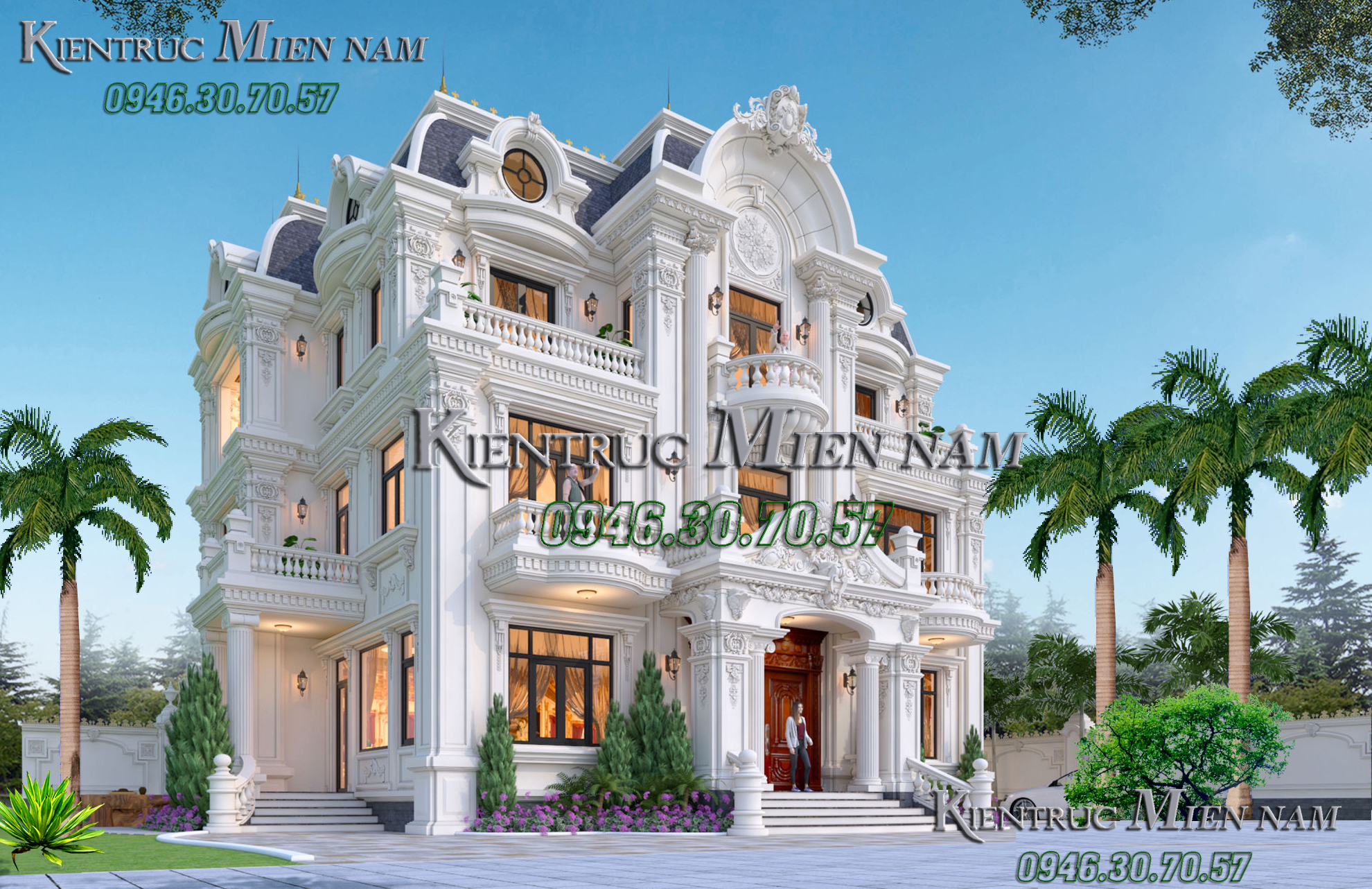 Biệt thự tân cổ điển kiểu Pháp