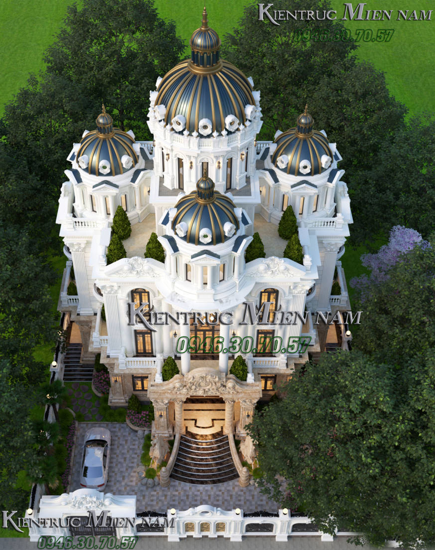 Kiến trúc lâu đài cổ Châu Âu.