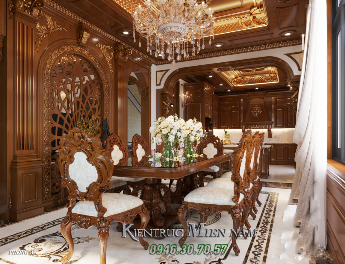 Biệt thự 3 tầng tân cổ điển 250m2