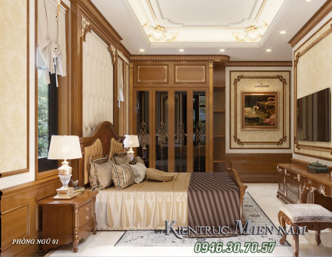 Biệt thự 3 tầng tân cổ điển 250m2