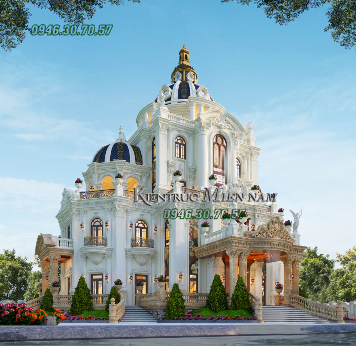 Biệt thự tân cổ điển kiểu pháp