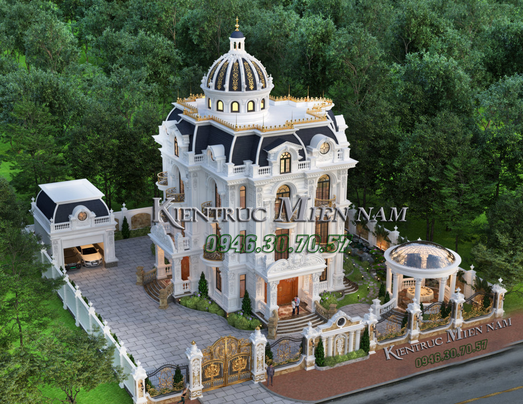 Thiết kế lâu đài kiểu Pháp