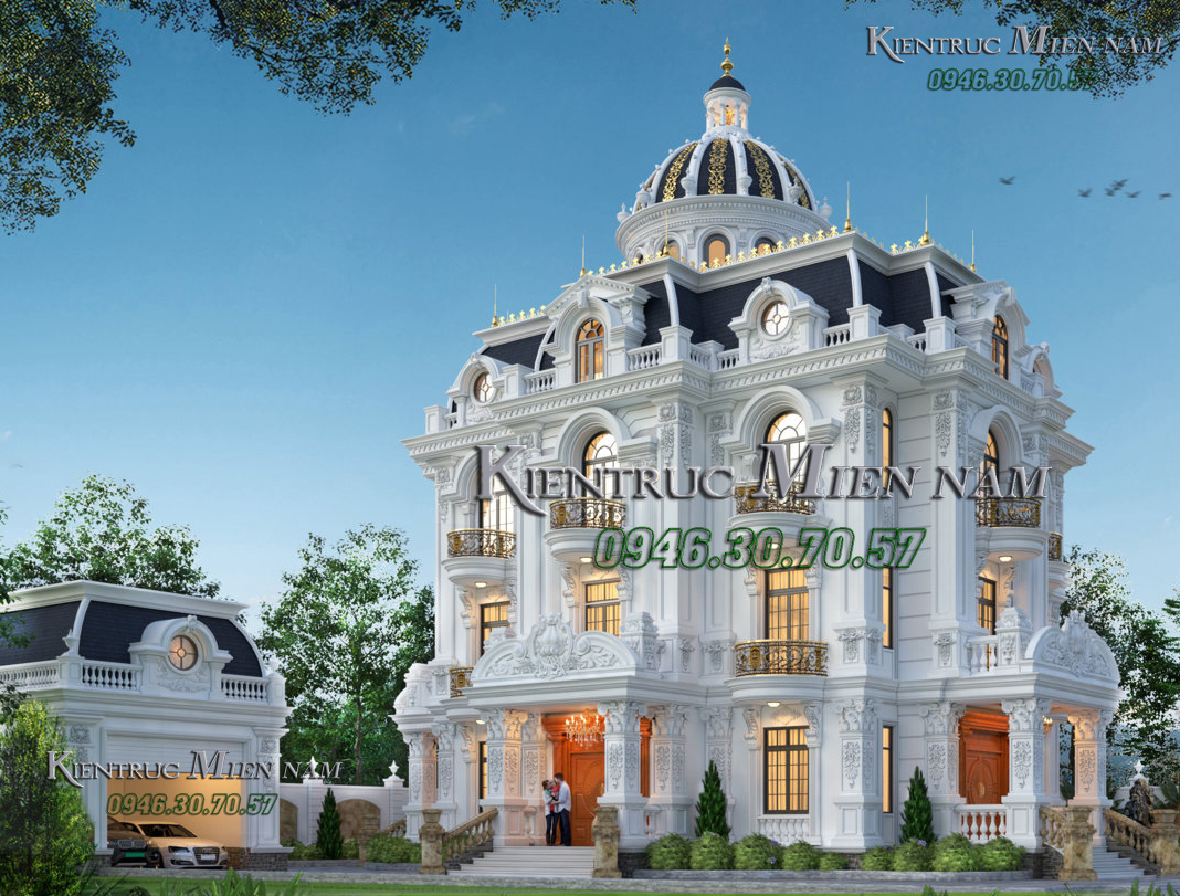 Thiết kế lâu đài kiểu Pháp